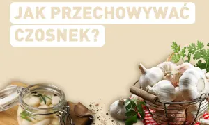 Słoik z marynowanym czosnkiem i koszyk pełen świeżych główek. Dowiedz się, co zrobić z dużą ilością czosnku!